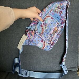 Vera Bradley Women's Lavender Paisley Sling Backpack